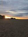 Sunrise in Summer at Coney Island in Brooklyn, New York, NY. Royalty Free Stock Photo