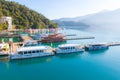 Sunrise in Sun Moon Lake Taiwan Royalty Free Stock Photo