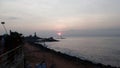 Sunrise, sunset, Cape comorin, Kanyakumari, Tamilnadu