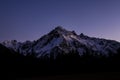 Sunrise Sunset in the mountains of Himalayas Nepal Api Base Camp Trek, Darchula, Nepal Royalty Free Stock Photo