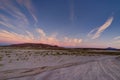 Sunrise Sunset Mountains View over Altiplano Desert Atacama Boli Royalty Free Stock Photo