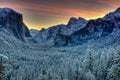 Sunrise suprise Yosemite Valley Royalty Free Stock Photo