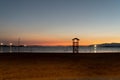 Sunset on the Ria of Arousa Royalty Free Stock Photo