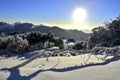 Sunrise in taiwan high mountain