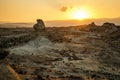 The sunrise in Tatacoa desert in Colombia Royalty Free Stock Photo