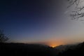 Sunrise in Tianzi Mountain Royalty Free Stock Photo