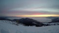 Sunrise timelapse at Dragobrat ski resort, Ukraine