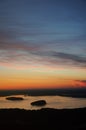 Sunrise from the top of Cadillac Mountain Royalty Free Stock Photo