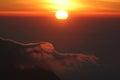 Sunrise from top of Kilimanjaro Royalty Free Stock Photo