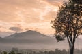 Sunrise at tree swing of Mari Pai in Pai, Thailand