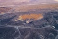 Sunrise in Ubehebe Crater. Death Valley., California Royalty Free Stock Photo