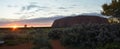 Sunrise at Uluru Ayers Rock Australia Royalty Free Stock Photo