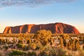 Sunrise at Uluru Ayers Rock. Northern Territory. Australia Royalty Free Stock Photo