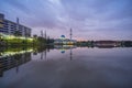 Sunrise At UNITEN Mosque, Malaysia Royalty Free Stock Photo