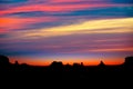 Sunrise on US 163 Scenic road to Monument Valley Park