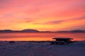 Sunrise at Valley Haukadalur, Iceland Royalty Free Stock Photo