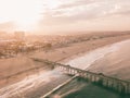 Sunrise at the Venice beach in Los Angeles Royalty Free Stock Photo