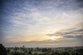 Sunrise view and Balloon and Temples in Bagan Myanmar Royalty Free Stock Photo