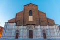 Sunrise view of Basilica of San Domenico, Bologna, Italy Royalty Free Stock Photo