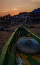Sunrise view from the beach at Mamallapuram