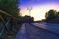 Sunrise view Behind the Colosseum,Rome Royalty Free Stock Photo