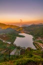 Sunrise view from cebongan lake Royalty Free Stock Photo