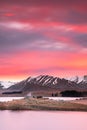 Sunrise view of the Church Of Good Shepherd in late winter Royalty Free Stock Photo