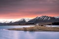 Sunrise view of the Church Of Good Shepherd in late winter Royalty Free Stock Photo