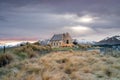 Sunrise view of the Church Of Good Shepherd in late winter Royalty Free Stock Photo