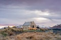 Sunrise view of the Church Of Good Shepherd in late winter Royalty Free Stock Photo