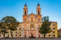 Sunrise view of Church of St. Francis Xavier at Kaunas, Lithuani Royalty Free Stock Photo