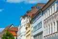 Sunrise view of of colorful facades at Coburg, Germany. Royalty Free Stock Photo