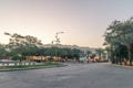 Sunrise view at Great Arab Revolt Circle in Aqaba, Jordan