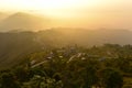 Sunrise view of Hills around Pokhara from Sarangkot, Nepal Royalty Free Stock Photo