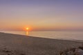 Sunrise view in ilha do Farol lighthouse island, in Ria Formos