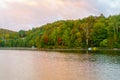 Sunrise view of the Lac Rond Royalty Free Stock Photo