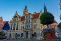 Sunrise view of the old town hall in Ingolstadt, Germany Royalty Free Stock Photo