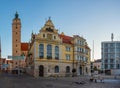 Sunrise view of the old town hall in Ingolstadt, Germany