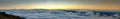 Sunrise or sunset view at high altitude Royalty Free Stock Photo