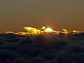 Sunrise or sunset view at high altitude Royalty Free Stock Photo