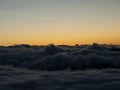 Sunrise or sunset view at high altitude Royalty Free Stock Photo