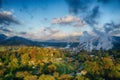 Sunrise view of paper Mill in Canton North Carolina Royalty Free Stock Photo