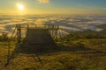 Sunrise view point , doi angkhang Royalty Free Stock Photo