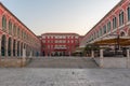 Sunrise view of the Republic square in Split, Croatia Royalty Free Stock Photo