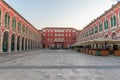Sunrise view of the Republic square in Split, Croatia Royalty Free Stock Photo