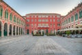 Sunrise view of the Republic square in Split, Croatia Royalty Free Stock Photo