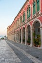 Sunrise view of the Republic square in Split, Croatia Royalty Free Stock Photo