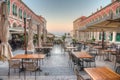 Sunrise view of the Republic square in Split, Croatia Royalty Free Stock Photo