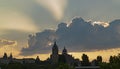 Sunrise view of Salamanca city, Spain Royalty Free Stock Photo