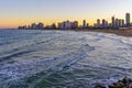 Sunrise view of the skyline. Tel-Aviv-Yafo Royalty Free Stock Photo